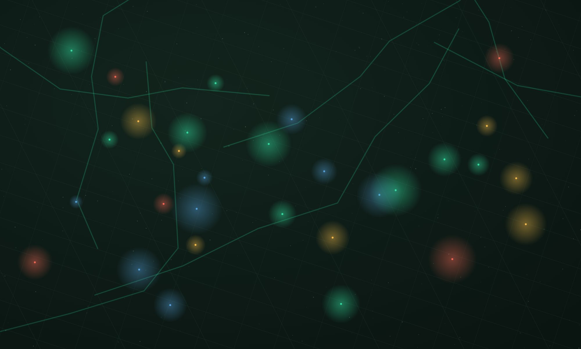 Map of uncharted territory at night